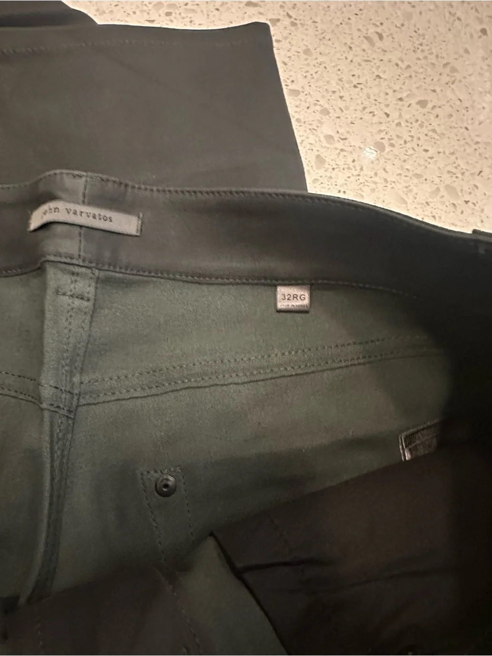 John Varvatos Black Slim Straight Pants